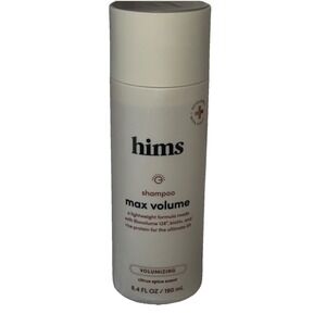 HIMS Max Volume Volumizing Natural Shampoo for Men with Biotin Citrus Spice New